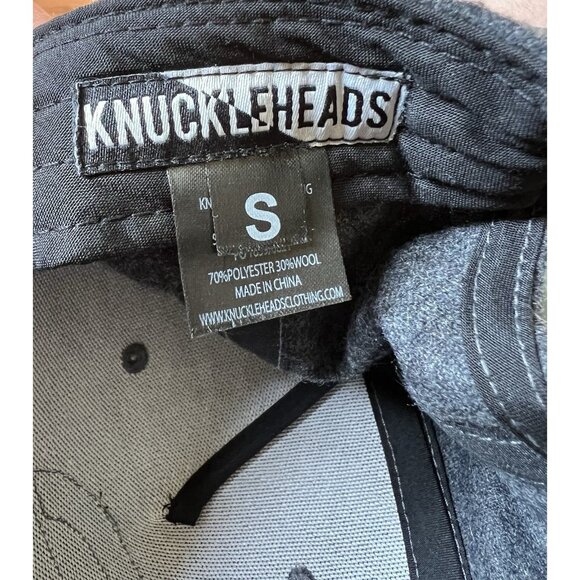 Little Threads Knuckleheads Snapback Hat Charcoal‎ Youth Small Adjustable WOOL - Picture 5 of 5